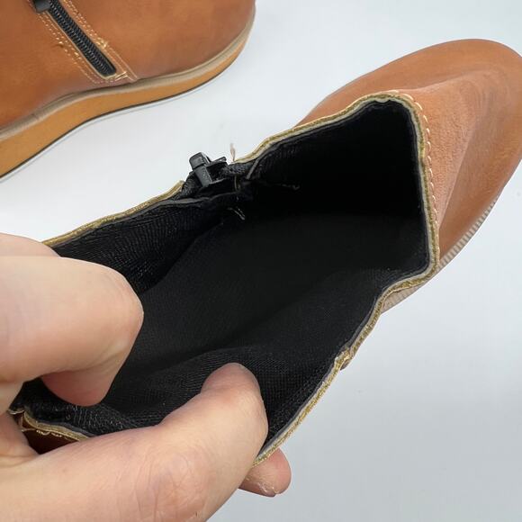 Ankle Boots Round Toe Casual Comfortable Lightweight Brown Size 6.5US /37CN - Picture 7 of 10